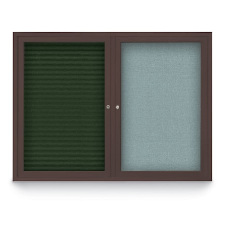 United Visual Products Corkboard, Pearl /Black, 24" x 36" UV415I-BLACK-PEARL